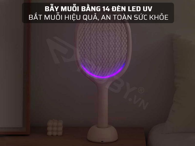 Bẫy muỗi bằng 14 đèn LED UV