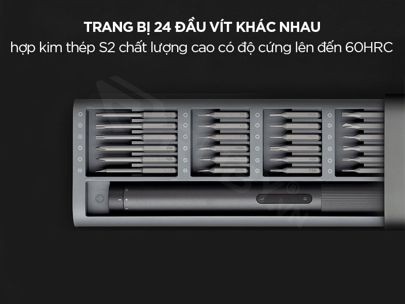 súng bắn vít đa năng Xiaomi trang bị 24 đầu vít