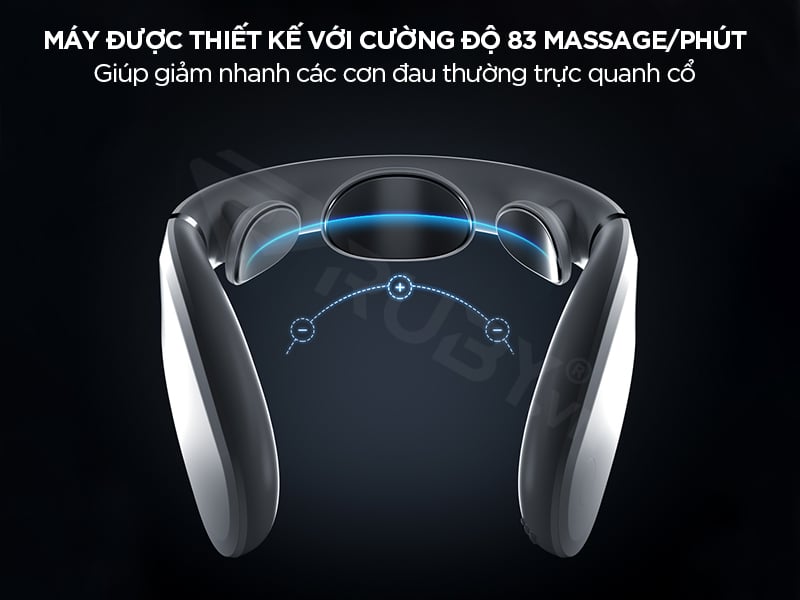 máy massage có cường độ 83 massage/phút