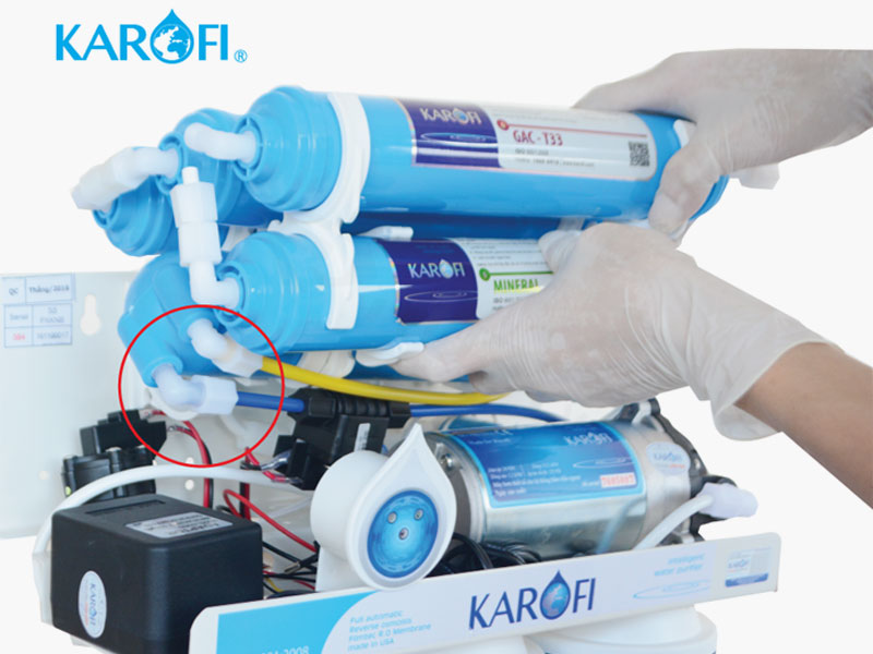 Bộ lọc của máy lọc nước Karofi