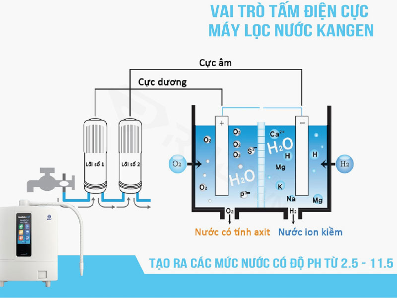 Nguyên lý hoạt động của máy lọc nước Kangen