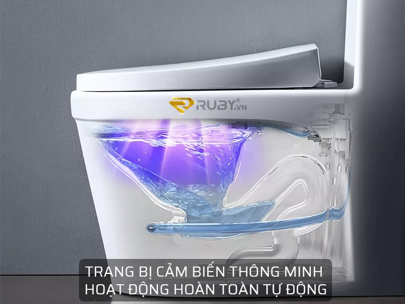 Máy khử trùng toilet trang bị cảm biến thông minh