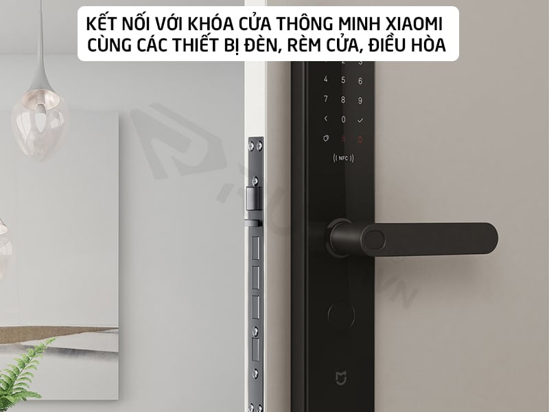 bộ trung tâm xiaomi kết nối điều khiển khóa cửa thông minh